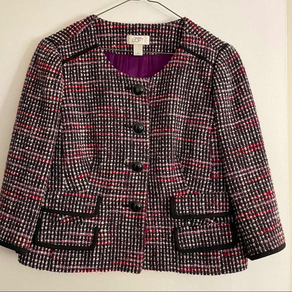 LOFT 3/4 sleeve jacket w/pocket size 8